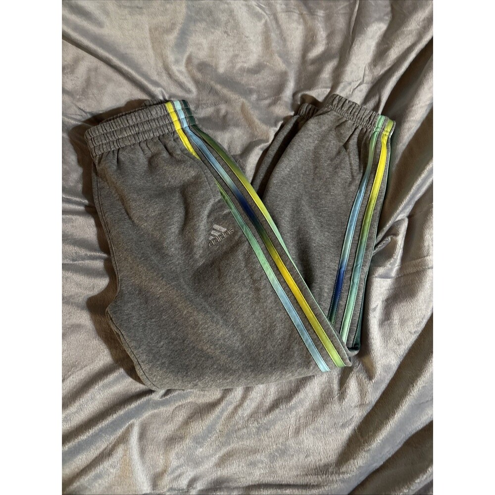 Adidas Joggers With Ombre Stripes Boys Size 10/12
